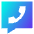 Chat Bubble Square Phone Icon from Sharp Gradient Set
