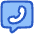 Chat Bubble Square Phone Icon from Plump Duo Set | Free Download as SVG Vector and Transparent PNG | Streamline icons