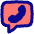 Chat Bubble Square Phone Icon from Flex Pop Set