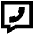Chat Bubble Square Phone Icon from Sharp Remix Set