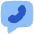 Chat Bubble Square Phone Icon from Flex Flat Set