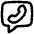 Chat Bubble Square Phone Icon from Flex Line Set