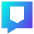 Chat Bubble Square Protect Icon from Sharp Gradient Set