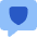Chat Bubble Square Protect Icon from Core Flat Set