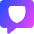 Chat Bubble Square Protect Icon from Core Gradient Set