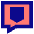 Chat Bubble Square Protect Icon from Sharp Pop Set