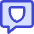 Chat Bubble Square Protect Icon from Core Duo Set