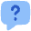 Chat Bubble Square Question Icon from Flex Flat Set