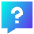 Chat Bubble Square Question Icon from Sharp Gradient Set