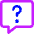 Chat Bubble Square Question Icon from Core Neon Set
