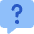 Chat Bubble Square Question Icon from Core Flat Set