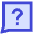 Chat Bubble Square Question Icon from Sharp Duo Set