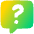 Chat Bubble Square Question Icon from Plump Gradient Set