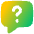 Chat Bubble Square Question Icon from Flex Gradient Set