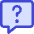 Chat Bubble Square Question Icon from Core Duo Set