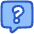 Chat Bubble Square Question Icon from Plump Duo Set | Free Download as SVG Vector and Transparent PNG | Streamline icons