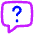 Chat Bubble Square Question Icon from Flex Neon Set