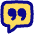 Chat Bubble Square Quotation Icon from Flex Pop Set
