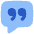 Chat Bubble Square Quotation Icon from Flex Flat Set