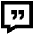 Chat Bubble Square Quotation Icon from Sharp Remix Set
