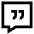 Chat Bubble Square Quotation Icon from Sharp Line Set