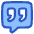 Chat Bubble Square Quotation icon - Free transparent PNG, SVG. No sign up needed.