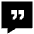 Chat Bubble Square Quotation Icon from Sharp Solid Set