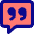 Chat Bubble Square Quotation Icon from Core Pop Set