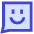 Chat Bubble Square Smiley 1 Icon from Sharp Duo Set