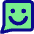 Chat Bubble Square Smiley 1 Icon from Core Pop Set