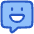 Chat Bubble Square Smiley 2 Icon from Plump Duo Set | Free Download as SVG Vector and Transparent PNG | Streamline icons