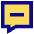 Chat Bubble Square Subtract Icon from Sharp Pop Set