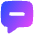 Chat Bubble Square Subtract Icon from Flex Gradient Set