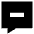 Chat Bubble Square Subtract Icon from Sharp Solid Set
