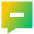 Chat Bubble Square Subtract Icon from Sharp Gradient Set