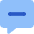 Chat Bubble Square Subtract Icon from Core Flat Set
