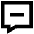 Chat Bubble Square Subtract Icon from Sharp Remix Set