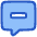 Chat Bubble Square Subtract Icon from Plump Duo Set | Free Download as SVG Vector and Transparent PNG | Streamline icons