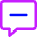 Chat Bubble Square Subtract Icon from Core Neon Set