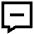 Chat Bubble Square Subtract Icon from Sharp Line Set