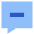 Chat Bubble Square Subtract Icon from Sharp Flat Set