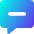 Chat Bubble Square Subtract Icon from Core Gradient Set