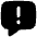 Chat Bubble Square Warning Icon from Flex Solid Set