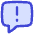 Chat Bubble Square Warning Icon from Flex Duo Set
