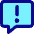 Chat Bubble Square Warning Icon from Core Pop Set