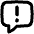 Chat Bubble Square Warning Icon from Flex Remix Set