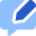 Chat Bubble Square Write Icon from Core Flat Set