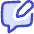 Chat Bubble Square Write Icon from Flex Duo Set