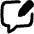 Chat Bubble Square Write Icon from Flex Remix Set