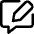 Chat Bubble Square Write Icon from Core Line Set